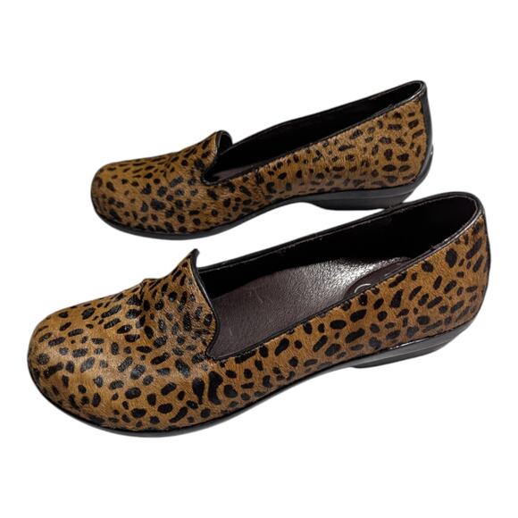Dansko Olivia Cheetah Print Calf Hair Round Toe Slip-On Casual Loafers Sz 37 6.5 - Picture 7 of 7
